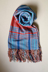 Detský textil - STRIPED Rebozo modré - 16296428_