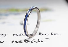 Prstene - Minimalistický titánový prsteň 3 mm LAPIS - 16297557_