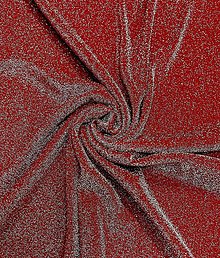 Textil - Šatovka-lurex (Červená) - 16297191_