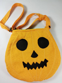 Veľké tašky - Halloween tekvica crossbody (Tekvica 1) - 15989168_