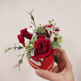 Dekorácie - Kvetinový box na Valentína ❤️, valentínske srdce - 16299429_