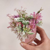 Dekorácie - Valentínsky kvetinový box, valentínske srdce, romantické - 16300243_