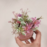 Dekorácie - Valentínsky kvetinový box, valentínske srdce, romantické - 16300245_