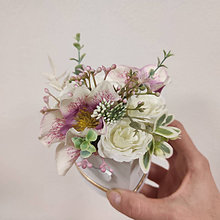 Dekorácie - Valentínsky kvetinový box, srdce valentínske - 16300199_
