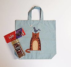 Nákupné tašky - Ekotaška - s mačičkou - 16298690_