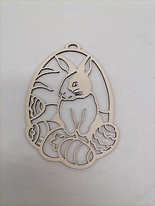 Polotovary - Veľkonočná dekorácia zajac  (15cm brúsená) - 16301353_