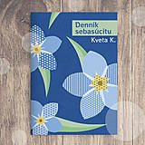  - Denník sebasúcitu floral with leaves (nezábudky) - 16299604_