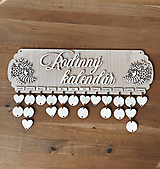 Dekorácie - Rodinný kalendár NATUR kvety 1 - 16303885_