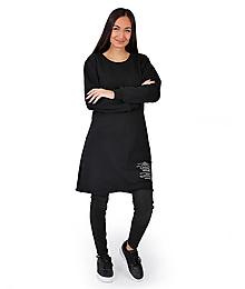 Mikiny - Dámske šaty Barrsa Shop Dress black - 16302655_