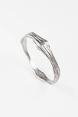 Prstene - Strieborný prsteň lamellae - 16303096_