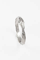 Prstene - Strieborný prsteň lamellae - 16303103_