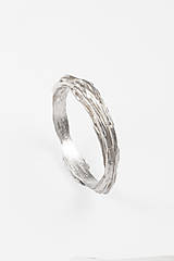 Prstene - Strieborný prsteň lamellae - 16303107_