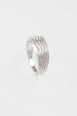 Prstene - Strieborný prsteň lamellae - 16303374_