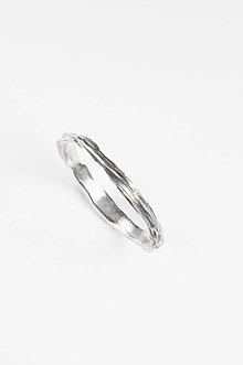 Prstene - Strieborný prsteň lamellae (66 - Strieborná) - 16302268_