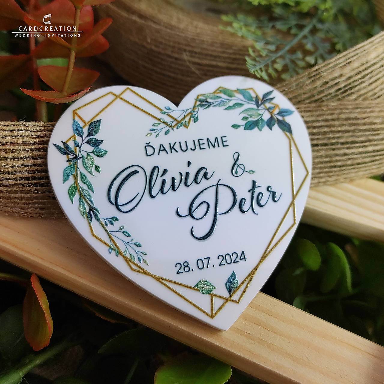 Svadobná magnetka 020