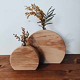 Dekorácie - Drevené bukové vázy - 16303351_