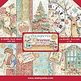 Papier - Scrapbook papier Stamperia Christmas greetings 12 x 12 - 16307130_