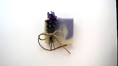 Telová kozmetika - Prírodné levanduľové mydlo - 16305433_