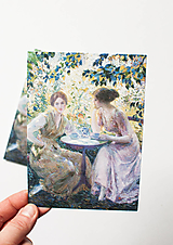 Papiernictvo - Pohľadnica "Lawton S. Parker -Tea in the Garden, 1914" - 16305777_