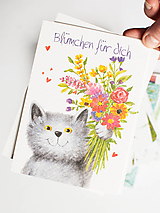 Papiernictvo - Pohľadnica "Kvety pre Teba " - 16305827_