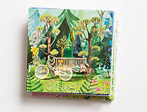 Papier - Pohľadnica " lesom na zbere" - 16305986_