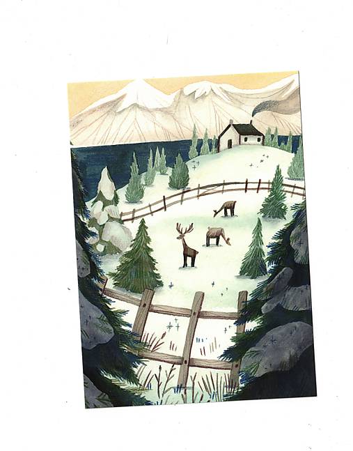 Pohľadnica " Zimná rozprávka"