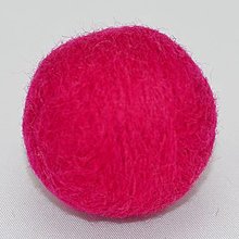 Pre zvieratá - Plstená loptička MERINO pr. 4cm (Ružová neon) - 16307222_