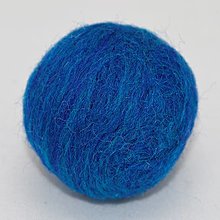 Pre zvieratá - Plstená loptička MERINO pr. 4cm (Safírová modrá duhová) - 16307223_