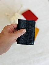 Peňaženky - Kožená peňaženka NO.1  (Čierna) - 16305481_