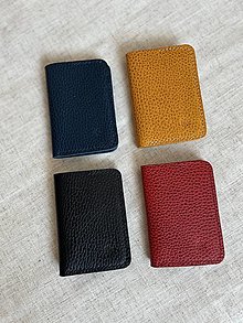 Peňaženky - Kožená peňaženka NO.1  (Červená) - 16305421_