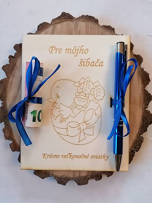 Papiernictvo - Drevena veľkonočná pohľadnica pre šibačov _typ 6 - 16306420_