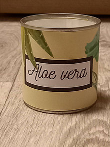 Sviečky - Sójová sviečka-Aloe vera - 16306588_
