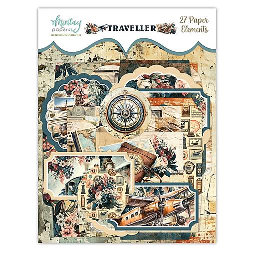Papier - Mintay papierové elementy Traveller - 16309704_