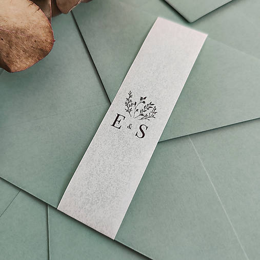 Papiernictvo - Transparentný pásik na obálku - Iniciálky - Typ 3 - 16309158_