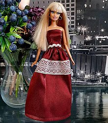 Hračky - Krajkové spoločenské šaty pre Barbie - 16307921_