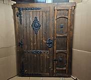 Nábytok - Starožitné vchodove dvere 90/156cm - 16308528_