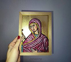 Obrazy - Panna Mária ikona obraz - 16308919_