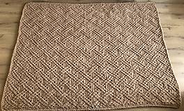 Úžitkový textil - Deka z Alize Puffy 200x150cm - hnedá - 16309211_