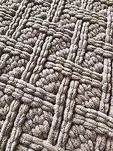 Úžitkový textil - Deka z Alize Puffy 200x150cm - hnedá - 16309212_