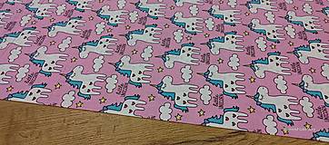 Textil - Bavlnená látka -Little Unicorn- cena za 10 centimetrov - 16312002_