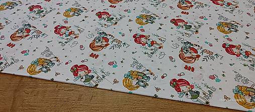 Textil - Bavlnená látka -Dievčatká - cena za 10 centimetrov - 16311945_