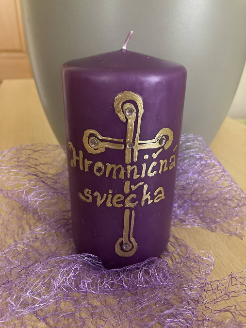 Svietidlá - Hromničná svieca - 16310533_