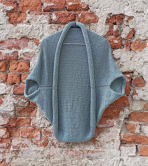 Vesty - Pletená vesta - barva minerál - 16310188_