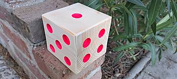Hračky - Hracia kocka z dreva - 16311320_