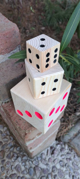 Hračky - Hracia kocka z dreva - 16311321_