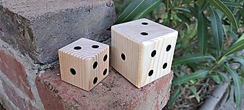 Hračky - Hracia kocka z dreva - 16311325_