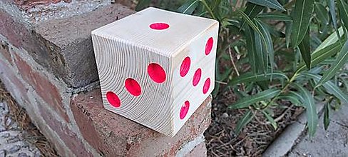 Hračky - Hracia kocka z dreva - 16311318_