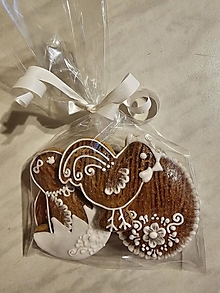 Dekorácie - Veľkonočný medovníkový balíček pre kupačov- dekór dreva - 16312560_