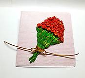 Papiernictvo - Pohľadnica / blahoželanie ... 25 ruží - 16314802_