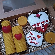 Svietidlá a sviečky - Valentínska voňavá krabička - 16314890_